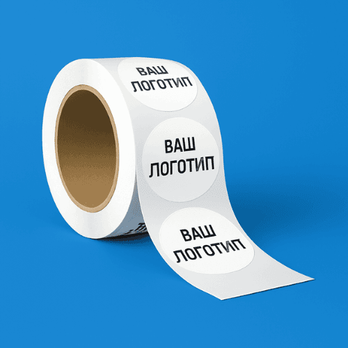 Самоклеючі етикетки з логотипом image
